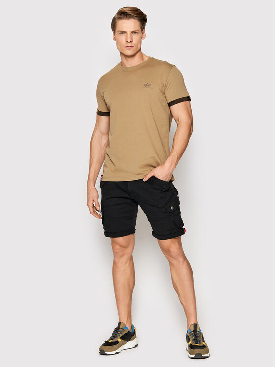 Alpha Industries Alpha Industries Pantaloncini di tessuto Combat 116210 Nero Regular Fit