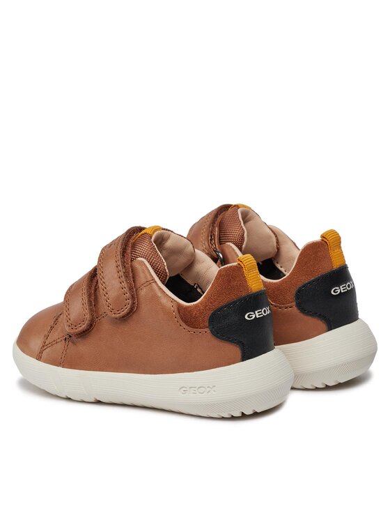 Geox Theleven Boy - Baskets Garçon à Lacets - Semelle Caoutchouc Respirante - Tige Synthétique - Style Bateau