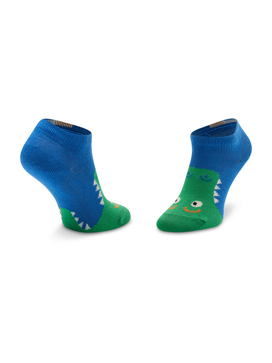 Happy Socks Happy Socks Zestaw 2 par niskich skarpet dziecięcych KCOD02-9300 Granatowy