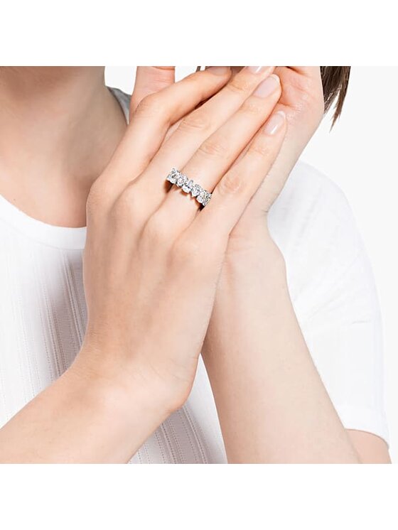 Swarovski Swarovski Pierścionek Vittore Pear 5572826 Srebrny