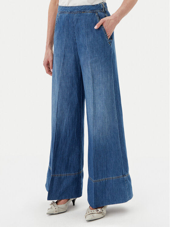 PINKO Džínsy New Paolina 104823 A2GQ Modrá Wide Leg