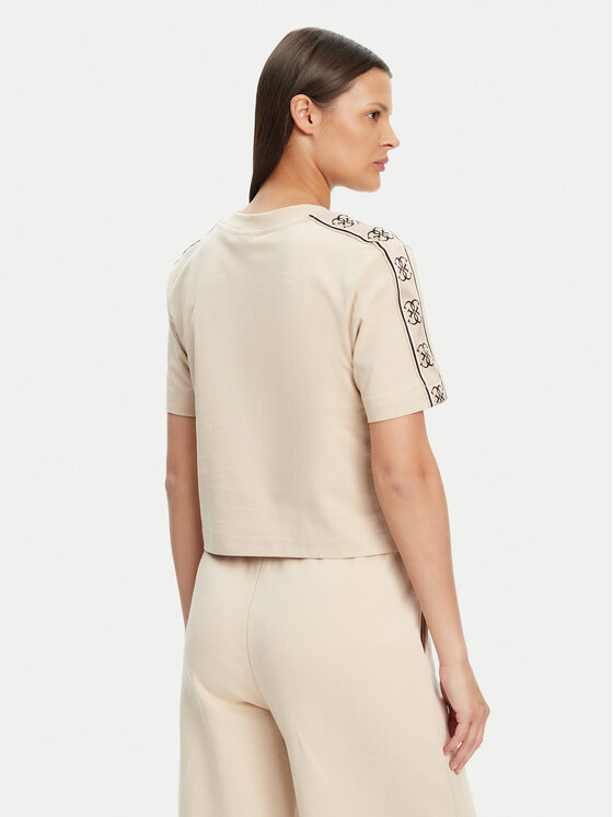 Guess Guess Marškinėliai V3RI08 I3Z14 Smėlio Regular Fit