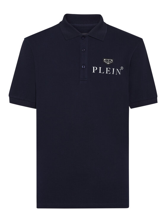 PHILIPP PLEIN PHILIPP PLEIN Polo 9553 Błękitny Slim Fit
