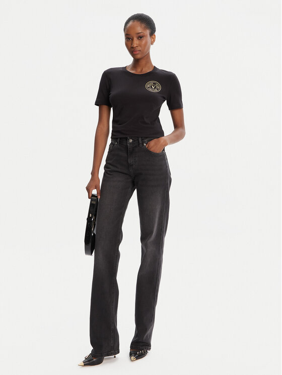 Versace Jeans Couture Versace Jeans Couture Tricou 79HAHT01 CJ03T Negru Regular Fit