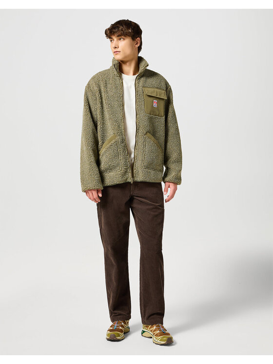 Wrangler Wrangler Kurtka zimowa CASEY SHEARLING JACKET Zielony Regular Fit