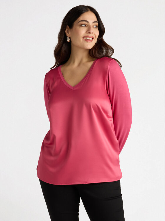 Fiorella Rubino Fiorella Rubino T-Shirt G471L308397N006 Różowy Regular Fit