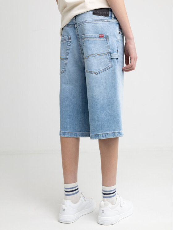 BIG STAR BIG STAR Szorty jeansowe ANDYS_143_110 Niebieski Loose Fit