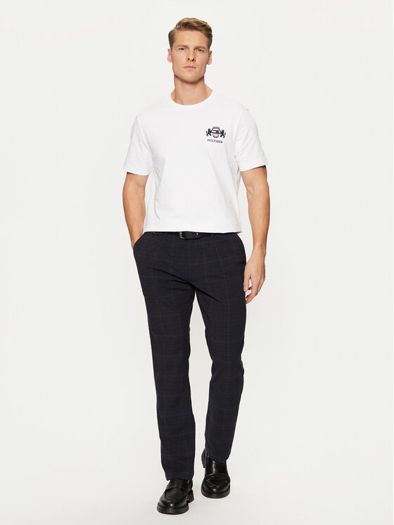 Tommy Hilfiger Tommy Hilfiger T-Shirt MW0MW38076 Biały Regular Fit