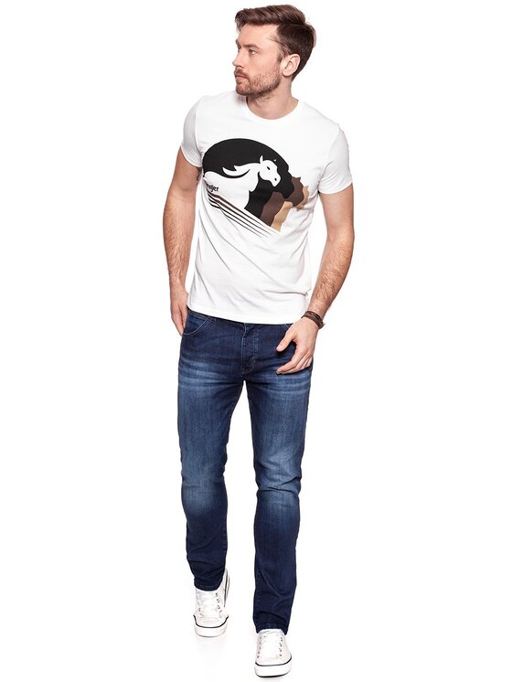 Wrangler Wrangler T-shirt GRAPHIC TEE Bianco Regular Fit