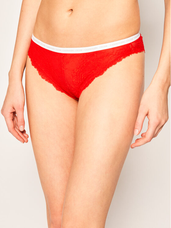 Calvin Klein Underwear Calvin Klein Underwear Brazilské kalhotky 000QF5989E Červená
