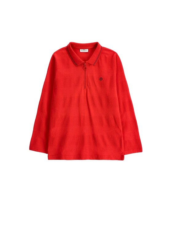 Coccodrillo Coccodrillo S dlouhým rukávem ZC6143502EJB-009 Červená Regular Fit