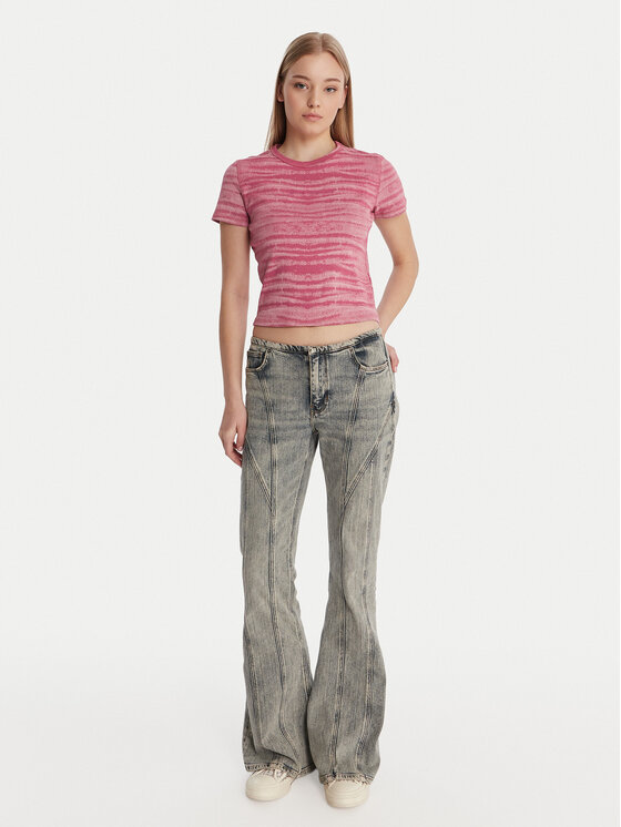 Guess Guess Tricou W6RP42 KCTT1 Roz Regular Fit