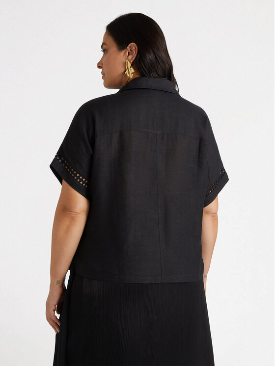 Fiorella Rubino Fiorella Rubino Blusa 2779T002277N033 Nero Boxy Fit
