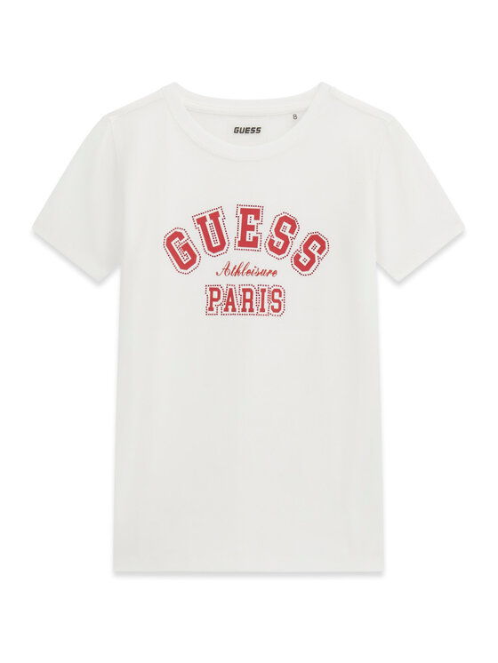 Guess Guess Tricou J6RI41 J1314 Alb Regular Fit