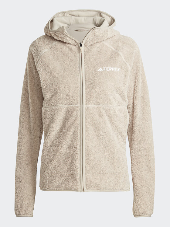 adidas adidas Fliso džemperis Terrex Techrock Reversible High-Pile-Fleece IB1862 Smėlio Slim Fit