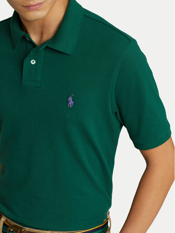 Polo Ralph Lauren Polo Ralph Lauren Polo 710782592016 Zielony Custom Slim Fit