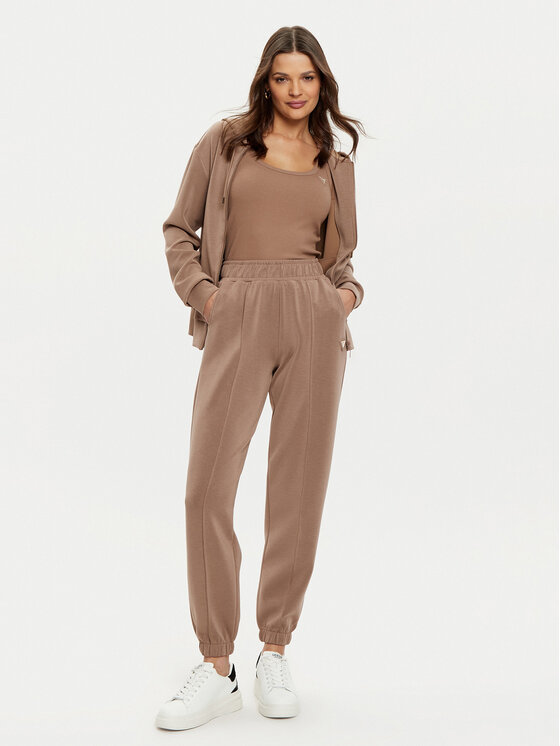 Guess Guess Spodnji del trenirke V5RB11 KCAY2 Rjava Regular Fit