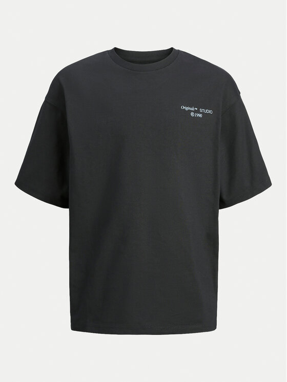 Jack&Jones Junior Jack&Jones Junior T-shirt Noho Back Graphic 12263186 Crna Relaxed Fit