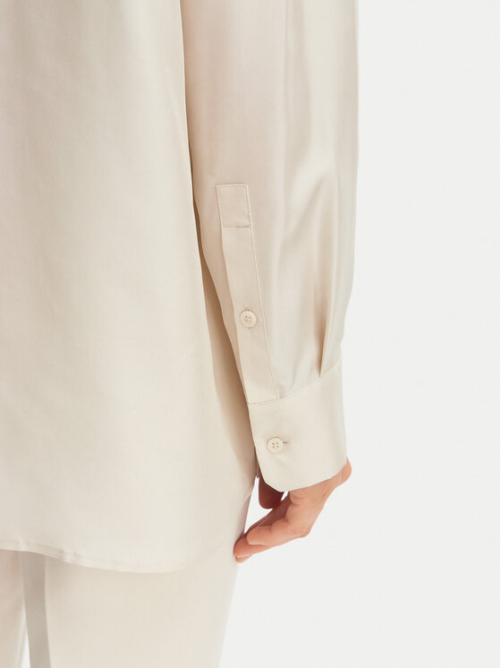 Weekend Max Mara Weekend Max Mara Cămașă Ebbri 2615191012 Écru Regular Fit