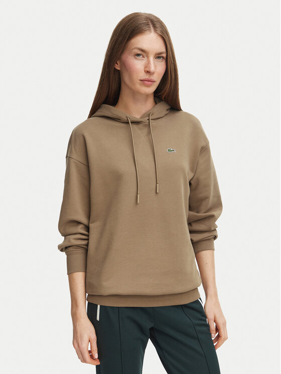 Lacoste Lacoste Bluza SF7612 Brązowy jasny Oversize