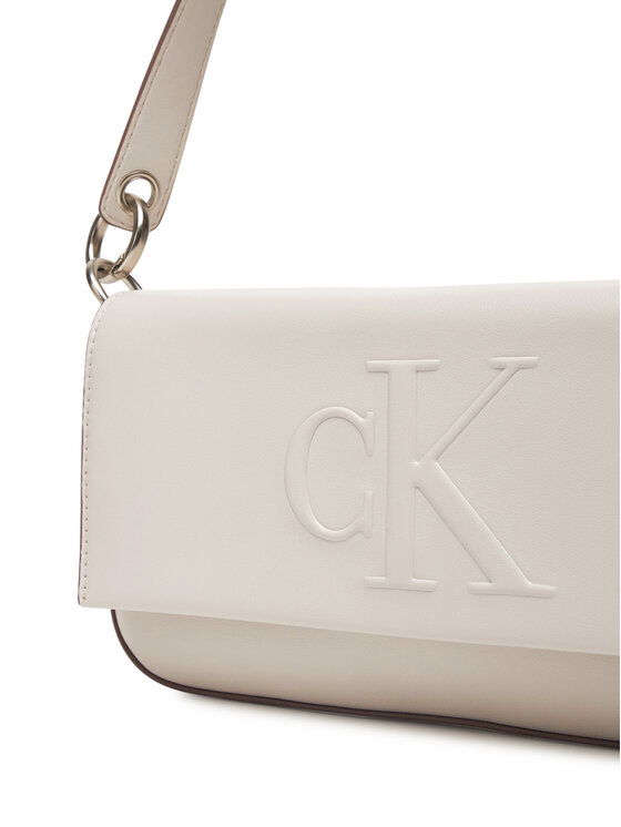 Calvin Klein Jeans Calvin Klein Jeans Geantă Sculpted Flap Shoulder Pouch25 LV04K3148G Écru