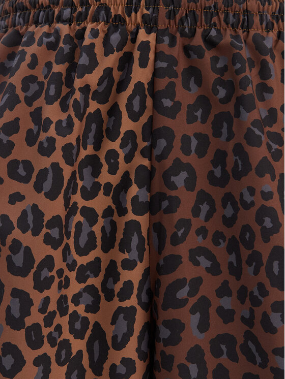 adidas adidas Παντελόνι φόρμας Leopard Firebird JW7302 Καφέ Wide Leg