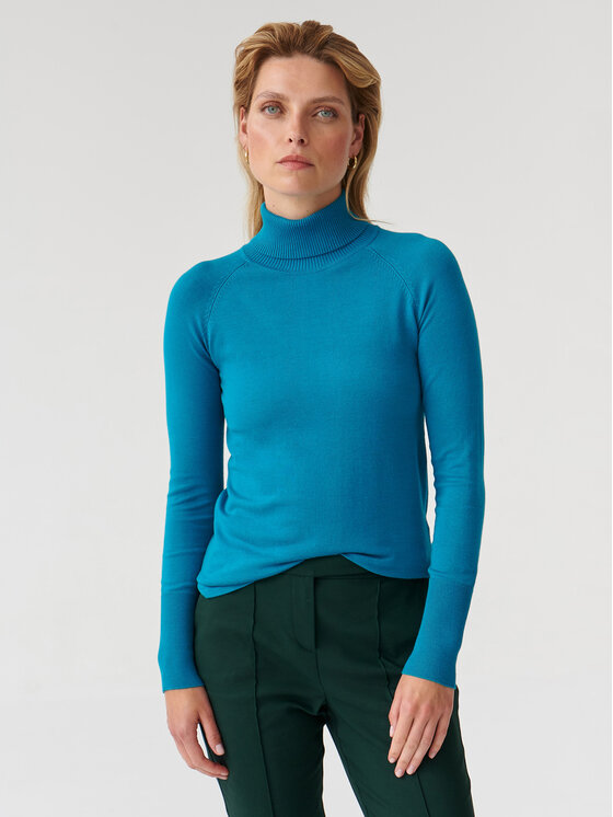 TATUUM Tatuum Rolák Nekoki T2318.090 Tyrkysová Slim Fit