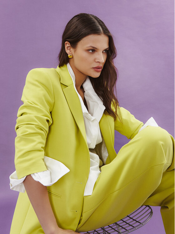 HUGO Hugo Hlače Helepher 50508637 Zelena Relaxed Fit