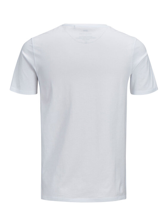 Jack&Jones Jack&Jones Majica Corp Logo 12137126 Bela Slim Fit
