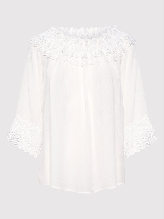 Cream Cream Bluzka Bea 10608022 Biały Relaxed Fit