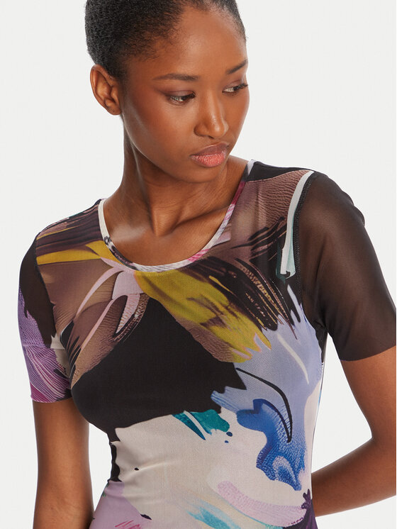 Desigual Desigual Vestito da giorno Bernadette 25WWVK19 Multicolore Slim Fit