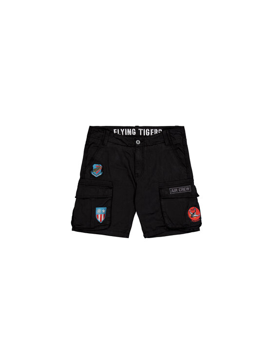 Alpha Industries Alpha Industries Šortky Flying Tigers Short Čierna Slim Fit