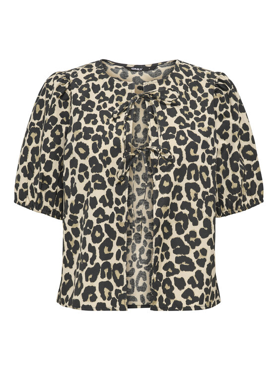 ONLY ONLY Majica Jenna 15368592 Tamno bež Regular Fit