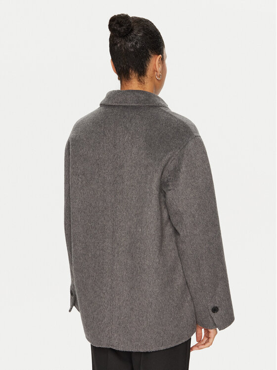 ViCOLO ViCOLO Cappotto di lana TS0020 Grigio Regular Fit