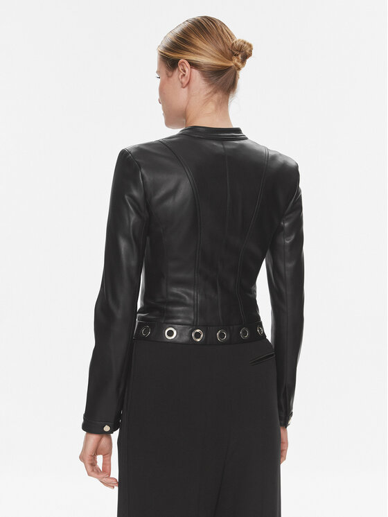 Marciano Guess Marciano Guess Куртка зі штучної шкіри Rory 4RGL11 9646Z Чорний Slim Fit