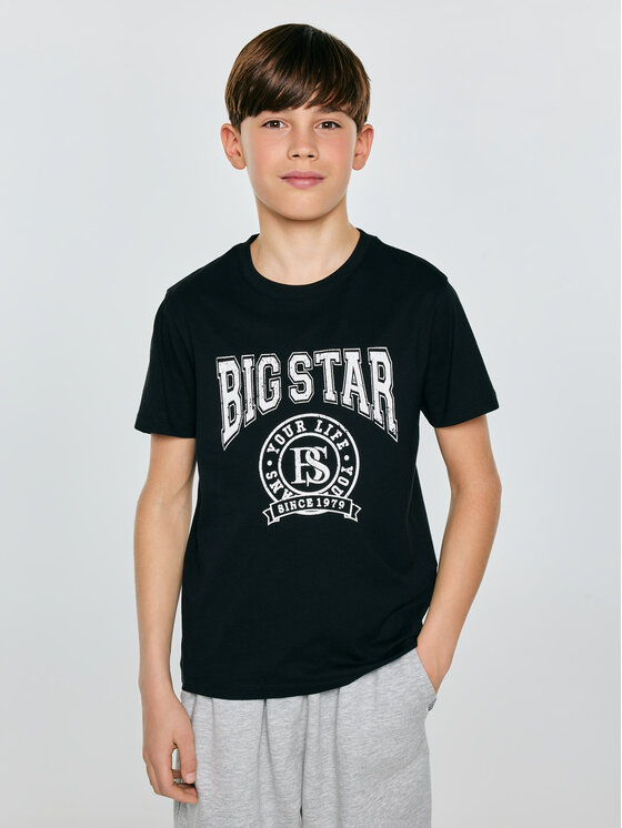 BIG STAR BIG STAR T-Shirt MAUTER Czarny Basic Fit
