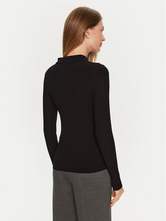 ViCOLO ViCOLO Džemper 22095S Crna Slim Fit