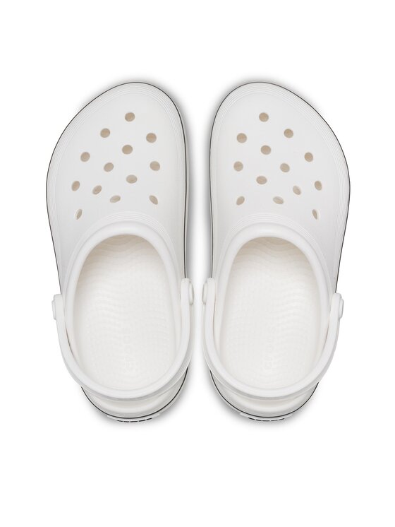 Crocs Crocs Şlapi Crocs Crocband Clean Clog Kids 208477 Alb