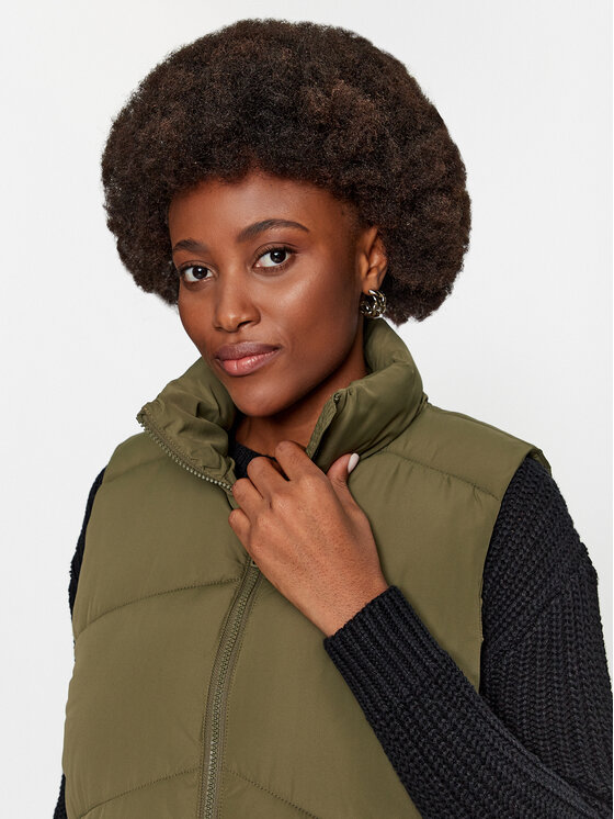 ONLY ONLY Bezrękawnik 15274066 Khaki Regular Fit