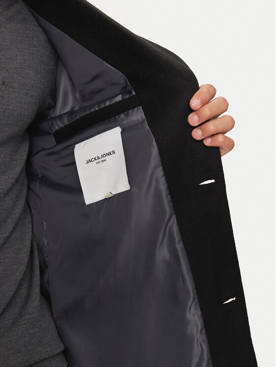 Jack&Jones Jack&Jones Płaszcz przejściowy Hays 12258389 Czarny Regular Fit