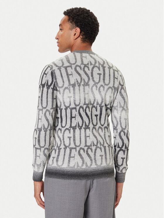 Guess Guess Svetr M5BR24 Z0500 Šedá Regular Fit