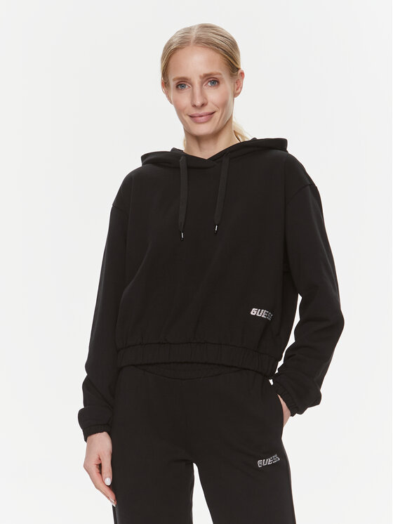 Guess Guess Μπλούζα Eleanora V4RQ09 KC5O0 Μαύρο Regular Fit