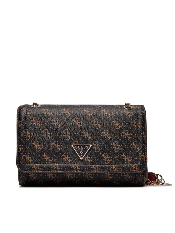 Guess Guess Дамска чанта Noelle (QL) HWQL78 79210 Кафяв
