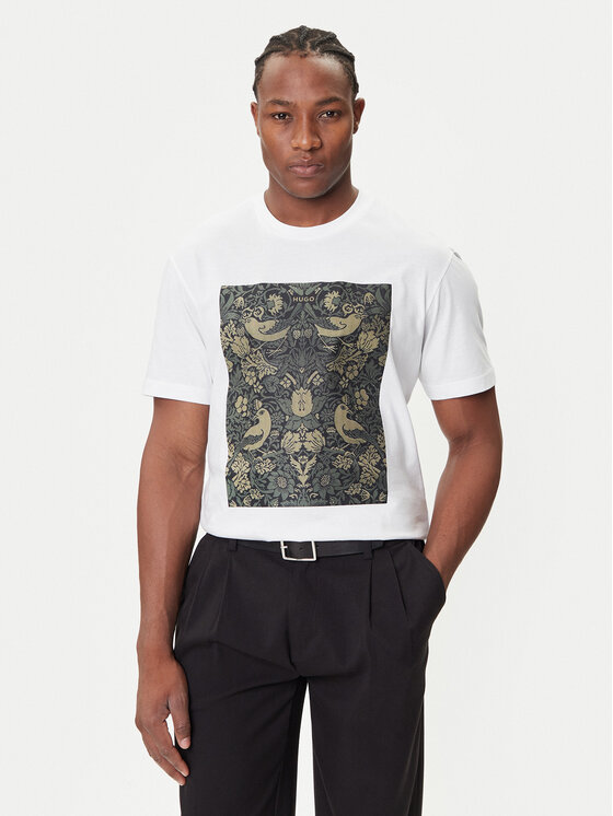 HUGO HUGO T-Shirt Dipasly 50545363 Biały Relaxed Fit