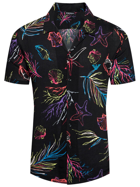 Emporio Armani Emporio Armani Särk 211823 1P467 92720 Must Regular Fit