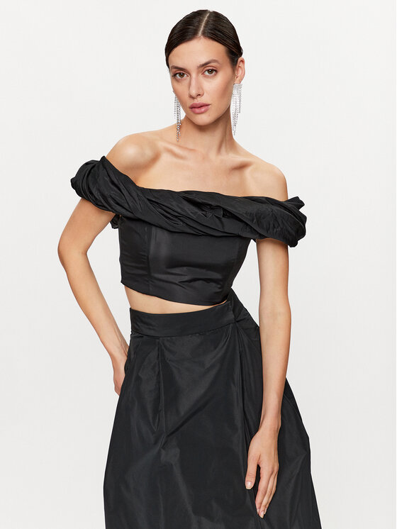 PINKO Pinko Bluză Moderatore 101709 Y3LE Negru Slim Fit