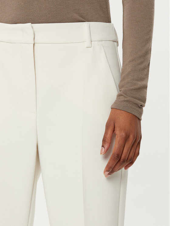 Weekend Max Mara Weekend Max Mara Chinosy Rana 2515131031 Écru Slim Fit