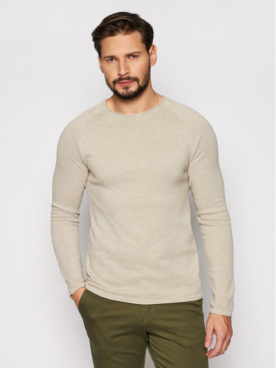 Jack&Jones Jack&Jones Megztinis Hill 12157321 Smėlio Regular Fit