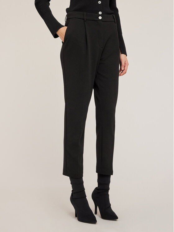 Motivi Motivi Pantaloni di tessuto P189Q003742N033 Nero Regular Fit