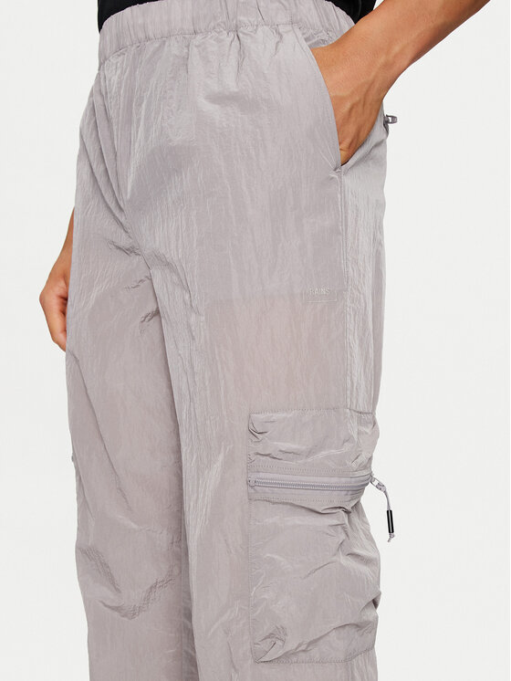 Rains Rains Bavlnené nohavice Kano Pants Regular 19200 Sivá Regular Fit